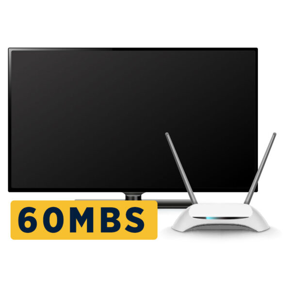 tv + internet 60mbs