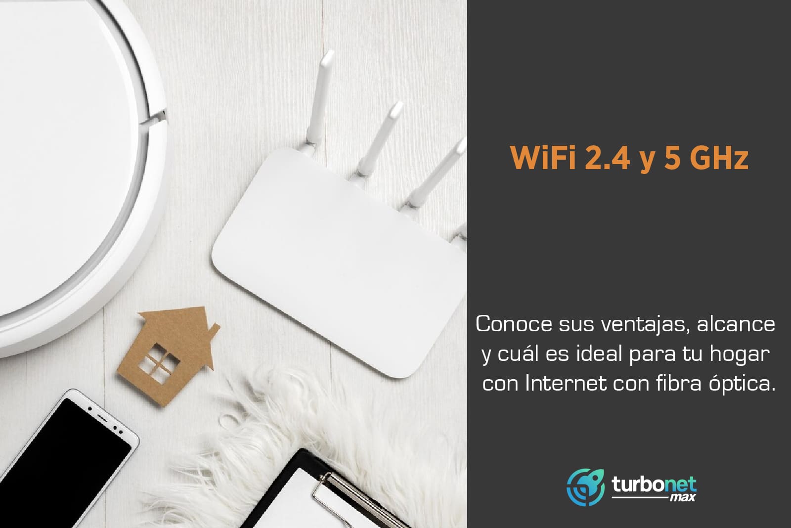 Red WiFi Internet con fibra óptica 2.4 y 5 GHz
