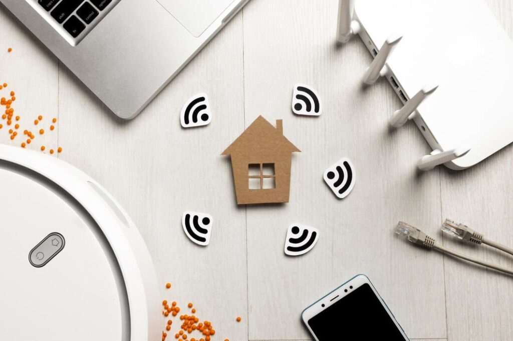 Red Internet fibra óptica WiFi de 2.4 GHz y 5 GHz para casa