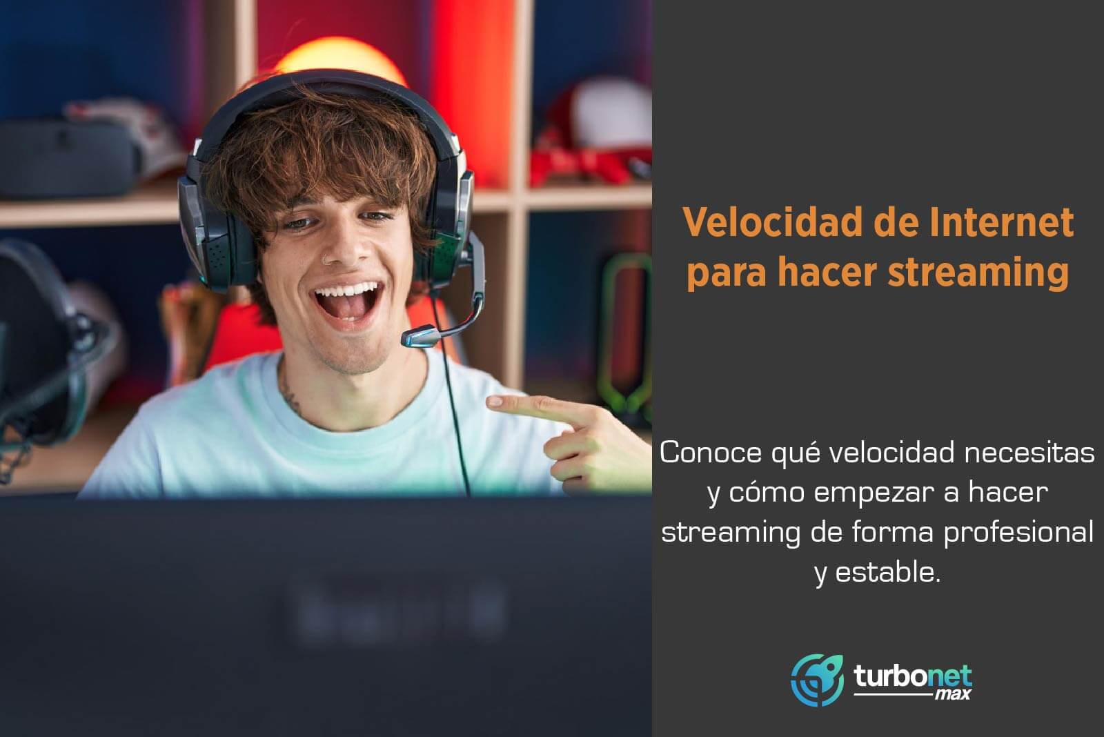 Joven utilizando velocidad de Internet para hacer streaming en México
